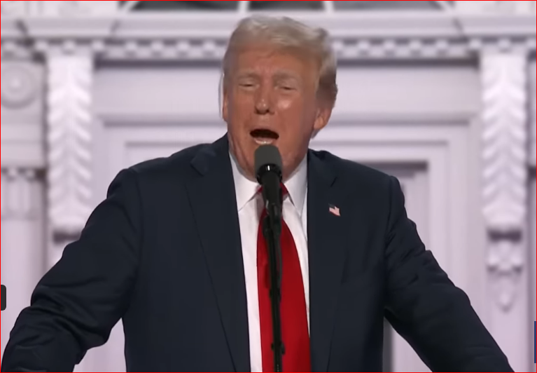 Donald Trump speaks at the RNC: